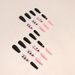 False Nails Long Ballet Frosted Black Butterfly Nail Art Sweet Cool Textured Nail Finished Wearable Nail_viptrois.com