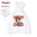 Loom Loom Autumn Winter European American Retro Fleece Lined Thickened Hooded Men's Trendy Brand Fat Man Plus Size Hip Hop_viptrois.com