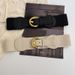 Unisex Retro buckle belt female decoration with skirt elastic elastic belt fashion Joker high sense waist seal._viptrois.com
