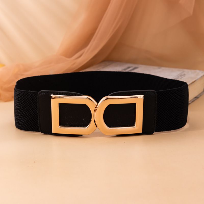 Fashion Women Elastic Waist Stretch Korean Style Versatile Dress Shirt Sweater Decoration Wide Waistband Belt_viptrois.com
