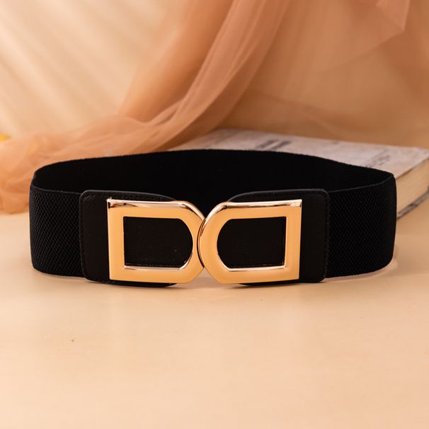 Fashion Women Elastic Waist Stretch Korean Style Versatile Dress Shirt Sweater Decoration Wide Waistband Belt_viptrois.com