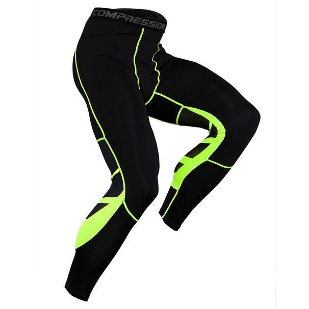 Men's Clothing Spliced breathable mesh trousers men's sports casual pants slim feet quick-drying fitness pants cuffed running sports pants men_viptrois.com