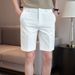 Men's Clothing Trendy Shorts Slim And Versatile Straight 5 Point Pants Casual Trendy Business Handsome Shorts_viptrois.com
