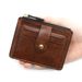 Lihanbao Minimalist Wallet Slim Multi-slots Credit Card Holder Leather Men Women Front Pocket Wallet Business Occasion-Red_viptrois.com