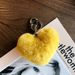 Winter Plush Anti Rabbit Fur Love Ball Keychain Pendant Creative Bag Accessories Car Key Chain Pendant_viptrois.com