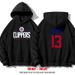 Spring And Autumn New Clippers Pickled Pepper George No. 13 Basketball Casual Hooded Sweater Men_viptrois.com
