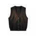 Men's Knitted Cardigan, Autumn And Winter Thick Needle Camisole Sweater, Middle-Aged Business Casual Thread Jacket,_viptrois.com
