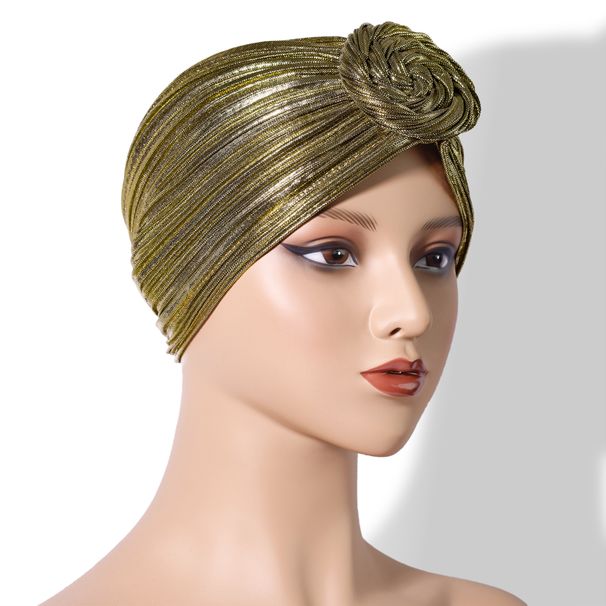 African Gilded Snail Flower Turban Hat National Baotou Cloth Hat Wedding Hat_viptrois.com