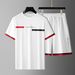 Men's Clothing New Men's High Quality Sports Two Piece Suit 3D Digital Printing T Shirt Round Neck Short Sleeve Shorts Suit_viptrois.com