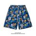 Men's Beach Pants Trendy Brand Loose Five-Point Quick-Drying Flower Shorts Casual Large Pants_viptrois.com
