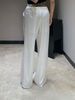 2026 New Korean Full-print Webbing Color Matching Waist Drape Trousers Summer Loose Pants_viptrois.com