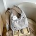 Butterfly Embellished Soft PU Tote Bag - Stylish Spacious Shoulder Bag For Work & Daily Use, Lightweight & Versatile With Dual Straps_viptrois.com