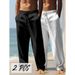 Vintage High-Waisted Cargo Pants Men – 90s Retro Wide Leg Sweatpants, Breathable Polyester Workwear (S-3xl, 18 Colors & 7 Two-Pack Sets)_viptrois.com