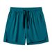 Lightweight Loose Fitting Men's Shorts For Quick Drying Elastic Drawstring Side Slits Versatile Bottoms_viptrois.com