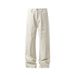 Casual Slanted Cut Jeans For Men, Autumn Trendy High Street Loose Straight Wide-leg Cleanfit Casual Pants_viptrois.com