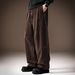 Men's Clothing Men's Relaxed Style Corduroy Casual Pants Loose Straight Leg Wide Leg Dad Style Spring Autumn_viptrois.com