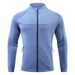 Men's Performance Running Jacket - Slim Fit Quick-Dry Workout Zip-Up, Breathable Polyester, Lightweight Gym & Outdoor Training Top_viptrois.com