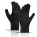 Warm gloves alpaca knit and fleece thick touch screen gloves for men_viptrois.com