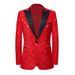 1 New Style Foreign Trade Jacket Korean Version Casual Peak Lapel Stage Performance Cross-Border Single Men's Suit_viptrois.com