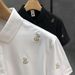 Men's Premium Embroidered Polo Shirt – Slim Fit Short-Sleeve T-Shirt For Business Casual & Summer Wear_viptrois.com