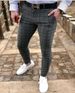 Fashionable And Trendy Spring/summer Casual For Men's Small Foot Checkered Pants_viptrois.com