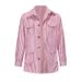 1 2025 European American Foreign Trade Spring And Autumn Men's Cardigan Striped Multi-Pocket Long Sleeve Plus Size Casual_viptrois.com