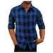 Men's Clothing Loose Flannel Shirt Flannel Shirt Long Sleeve Plaid Casual Shirt For Fall & Winter Soft Cotton Blend Comfort Fit Classic Button-Up_viptrois.com