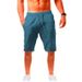 Men's Casual Elastic Waist Drawstring Shorts Summer Cotton Black Beige Loose Fit Elegant Beach Going Out Mid Waist Short Length_viptrois.com