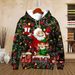 Pure Christmas Men's Hoodie Season Fun Santa Claus Print Casual Pullover Fashion Long Sleeve Sweatshirt Top_viptrois.com
