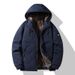 Medium And Long Hooded Jacket, Cotton-padded Jacket, Warm Cotton-padded Thickened Cotton-padded Jacket, Fashionable Cotton-padded Jacket._viptrois.com
