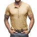 Men's Clothing Summer Men's Casual Men's Tops, Classic Men's Henley Shirts, Bamboo Cotton, Pure Cotton Short Sleeved T Shirts, Cool Feel_viptrois.com