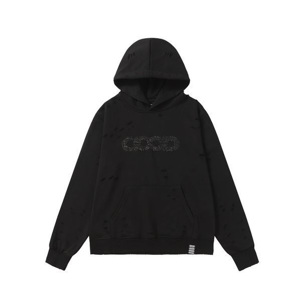 GOODBRAND Broken Diamond Ripped Hoodie_viptrois.com