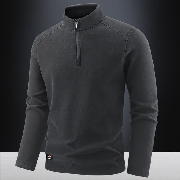 Premium Fleece Zip-Up Jacket For Men & Women - Thermal Lined Windproof Outdoor Pullover With Stand Collar - Autumn Winter Casual Streetwear_viptrois.com