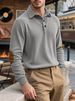 Men's Clothing Hot Selling Spring And Autumn Corduroy Loose Casual Outdoor Long Sleeved Pullover American Retro Men's Placket Sweatshirt_viptrois.com
