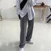 Men's Clothing Casual Suit Pants Men's Spring Japanese Style Light Luxury High End Drape Black Trousers Loose Straight Wide Leg Long Trousers_viptrois.com