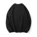 Autumn And Winter Solid Color Hoodie Loose Base Men's Fashion Round Neck Inner Top_viptrois.com