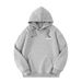 Men's Clothing Letter Print Hoodie Thick Pullover Hoodie & Jogger Set - Letter Print Zip-Up Pullover With Fleece Lining (Black/Grey) – Sizes M-5XL_viptrois.com