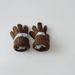 Children's gloves Retro knit warm children's five-finger girls' mittens_viptrois.com