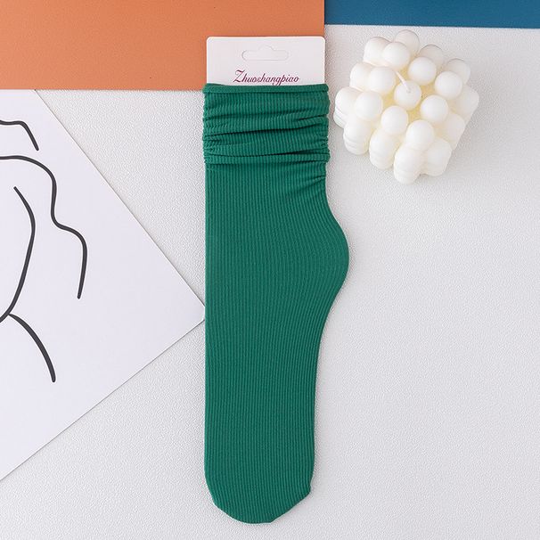 Mother & Kids Pile Of Socks For Women Summer Thin Ice Socks Ins Tide Ice Silk Socks Mid Tube_viptrois.com