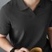 Men's Clothing V Neck Polo White Polo Sweater T Shirt Casual Solid Color Lapel Slim Short Sleeve Shirt_viptrois.com