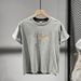 2025 Summer New Fashion Letter Printing Trend Versatile Short-sleeved T-shirt Men's Trendy Versatile Half-sleeved Bottoming Shirt_viptrois.com