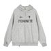 Vibe Trendy Half-Zip Hooded Sweatshirt For Men With Embroidered Letters And Slit Design, Loose Fit Sports Shirt_viptrois.com