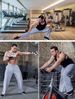 Men's Jogging Lightweight Tracksuit Bottoms, Long Sweatpants, Leisure Sports Trousers With Pockets And Drawstring_viptrois.com