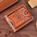 Men's Wallet Short Personality Beautiful Money Clip Men's Two Fold Buckle Multi Card Slot Wallet Wallet_viptrois.com