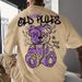 New Summer Men's Teddy Bear Letter Print Breathable Round Neck T-Shirt, Cross-Border Trendy Brand_viptrois.com