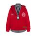 American Plaid Two-Piece Shirt Patchwork Hooded Sweatshirt 2025 Unisex Autumn New College Style Jacket_viptrois.com
