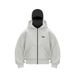 Y2K Fleece-Lined Hoodie – Unisex Oversized Zip-Up With Double Hood & Animal Print (Black/White/Grey/Red)_viptrois.com