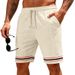 Men's Quick-Dry Running Shorts – Breathable Athletic Shorts For Gym, Basketball & Beach – Loose Fit Stretch Fabric With Comfortable Waistband_viptrois.com