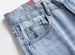 Men's Clothing High Street Pure Cotton Ripped Men's Jeans Beggar Pants Fried Bleached Small Straight Light Blue Jeans_viptrois.com
