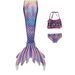 Mother & Kids Children's Mermaid Swimsuit Girl Mermaid Swimsuit Mermaid Princess Costume Mermaid Tail Performance Costume_viptrois.com